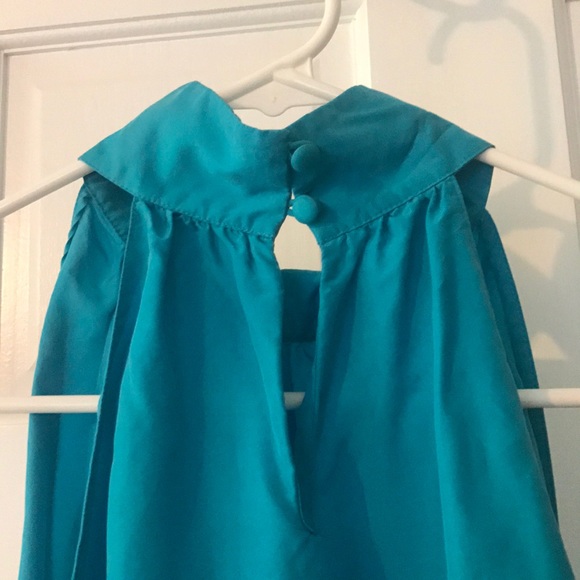 Kenneth Cole Blue halter tank top - Picture 4 of 4